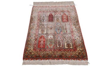 Silk Hereke Carpet with Mehrab Design - Pure Luxe ~1 Mio., Nieuw