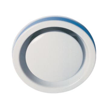 Brandwerend afvoerventiel rond - Ø 125mm - wit, Verzenden