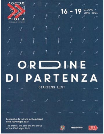 2021 MILLE MIGLIA JAARBOEK ITALIAANS / ENGELS