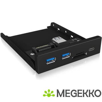 ICY BOX IB-HUB1417-i3 3,5  front panel extender, Verzenden