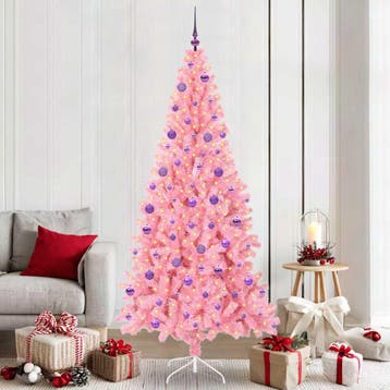 vidaXL Kerstboom Roze 210 cm PVC, Diversen, Kerst, Verzenden, Nieuw