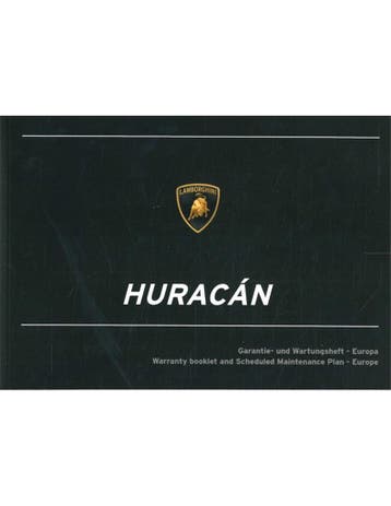 2017 LAMBORGHINI HURACÁN GARANTIE & ONDERHOUD