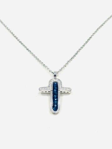 Zancan - Ketting met hanger - 18 karaat Witgoud - 1.15ct.