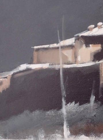 Gino Giusti (1937–2019) - Neve nellalta valle, Antiek en Kunst