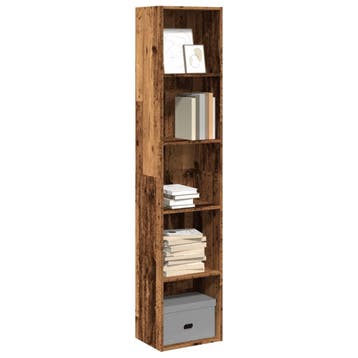 vidaXL Boekenkast 40x30x189 cm bewerkt hout oud houtkleurig, Verzenden