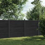 vidaXL Schuttingpaneel 353x186 cm HKC grijs, Verzenden, Nieuw
