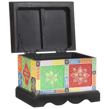 vidaXL Opbergbox Multikleur 40 x 30 x 30 cm Massief, Verzenden
