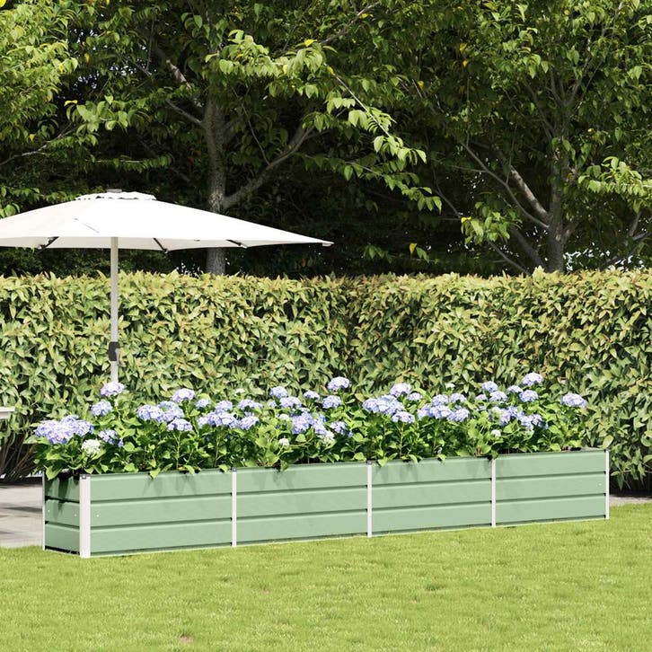 vidaXL Plantenbak Pastelgroen 385 x 50 x 45 cm Gegevens, Tuin en Terras, Bloempotten, Nieuw, Verzenden