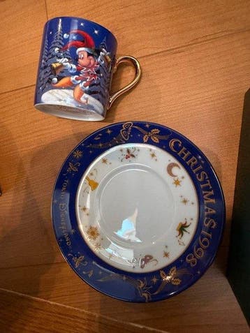Tokyo Disneyland - Christmas Fantasy 1998 Mug & Plate Set, Verzamelen, Nieuw