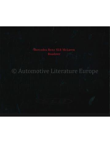2007 MERCEDES BENZ SLR MCLAREN ROADSTER BROCHURE FRANS, Nieuw
