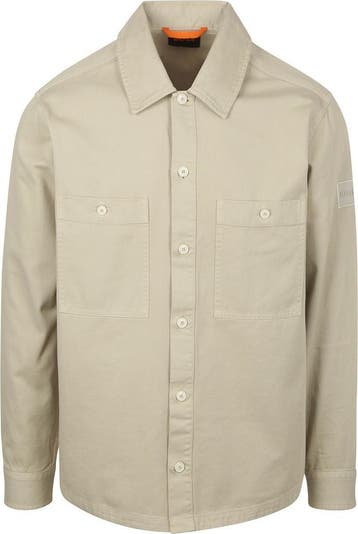 BOSS Overshirt Locky Lichtbeige maat Maat 52/54 (L) Heren, Vêtements | Hommes, Pulls & Vestes, Verzenden