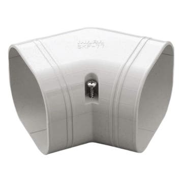 Vlakke bocht 45 graden - WIT (SKF-77-W), Verzenden, Nieuw