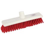 Zachte hygiënische bezem 30cm rood | Machine wasbaar tot, Verzenden, Nieuw in verpakking