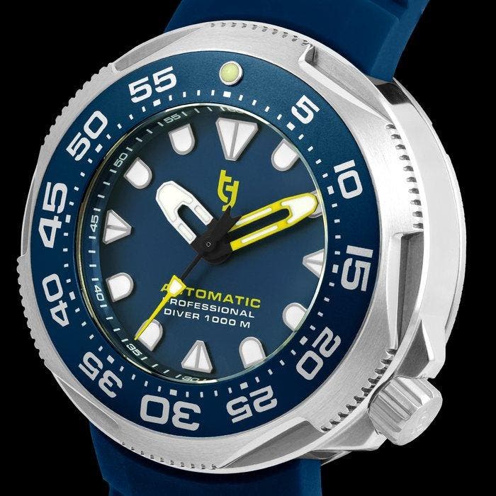 Tecnotempo - Divers 1000M Professional Diver - Automatic, Handtassen en Accessoires, Horloges | Heren