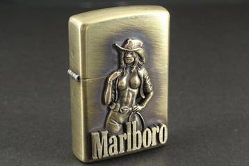 Zippo - Marlboro Sexy Girl Emblem - Zakaansteker - Metaal, Nieuw