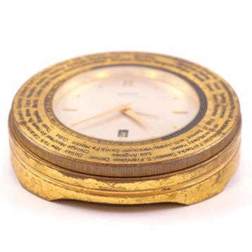 Horloges de table/bureau - Luxor - Laiton - 1980-1990, Antiquités & Art