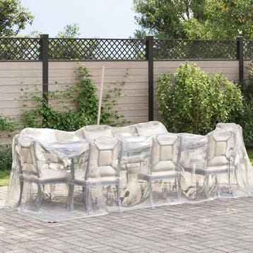 vidaXL Doorzichtig zeildoek met zeilringen 2x4 m, Verzenden, Nieuw