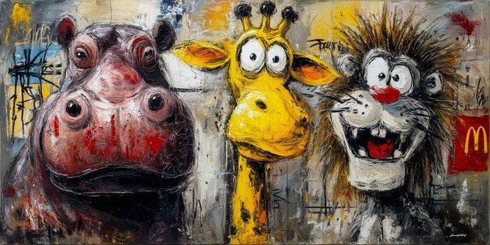 Giancarlo Colombo - GCD Art - Welcome to the Jungle #17, Antiek en Kunst, Kunst | Designobjecten