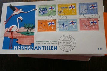 Nederlandse Antillen 1965/1984 - Mooie collectie FDCs, Gestempeld
