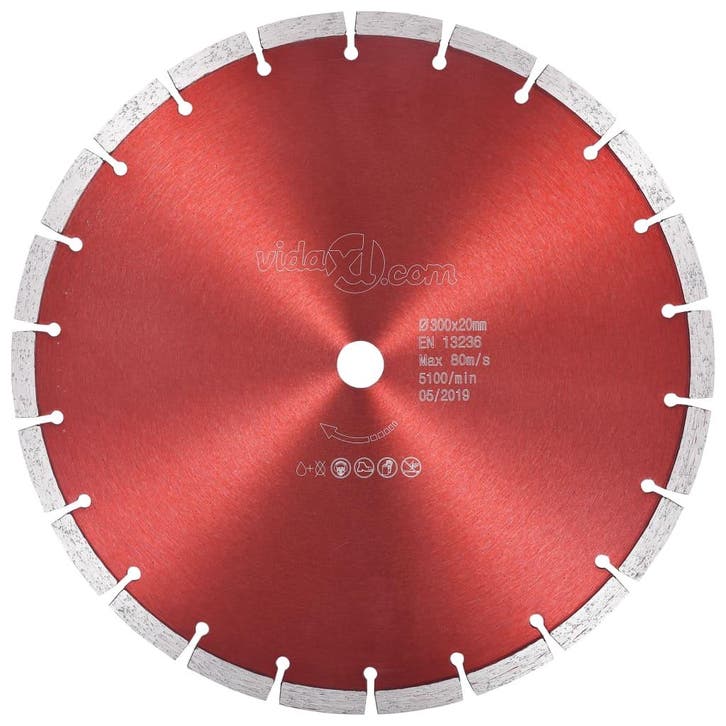 vidaXL Diamantzaagblad 300 mm staal, Doe-het-zelf en Bouw, Gereedschap | Zaagmachines, Nieuw, Verzenden