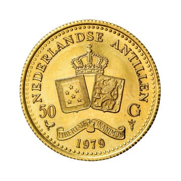 Gouden munt 50 Gulden Nederlandse Antillen (1979)