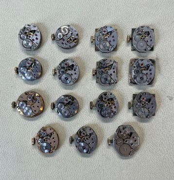 15 mechanische uurwerken - Dugena, Zentra, Junghans, Futura