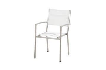 4 Seasons Outdoor Plaza stapelbare stoel white SALE |, Tuin en Terras, Nieuw