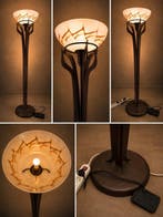 Lampadaire colonne - Métal, Verre, Antiek en Kunst, Curiosa en Brocante