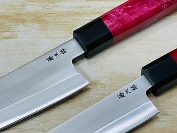 Keukenmes - Bunka - Handgemaakt Japanse Bunka-messenset -, Antiek en Kunst