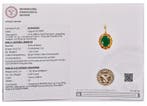 Pendentif - 14 carats Or jaune - 1.82ct. tw. Émeraude -