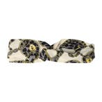 Haarband Twist 5cm – Ketting Panter Print – Gladde Stof –, Nieuw