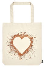 Grote katoenen tas Heartwarming – beige shopper met warme, Collections, Signets, Verzenden