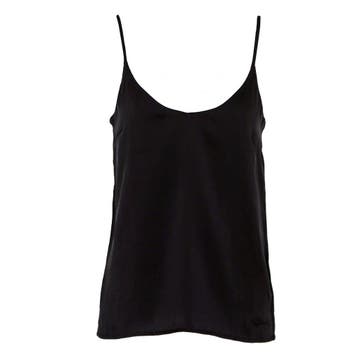 Frogbox • zwarte zijden top • 36, Kleding | Dames, Princess goes Hollywood, Verzenden, Zwart, Nieuw