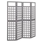vidaXL Kamerscherm/trellis met 4 panelen161x180 cm vurenhout, Verzenden, Nieuw