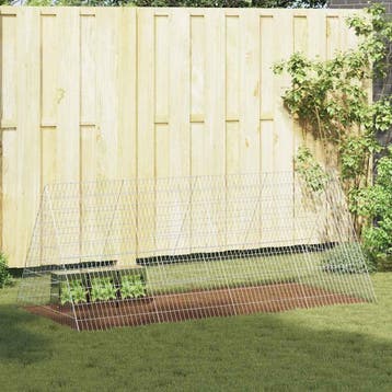 vidaXL Konijnenkooi zilver 215 x 100 x 85 cm Gegalvaniseerd, Verzenden