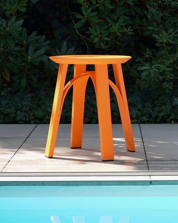 Johannes Hironimus - Kruk - Ash, Gelakt, lumineus oranje