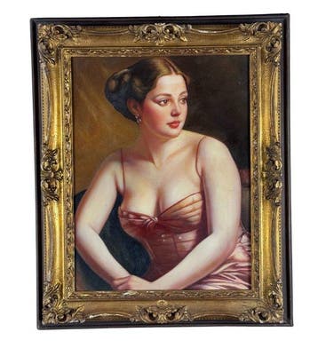 Italiaanse school (XX) - Ritratto di donna, Antiek en Kunst
