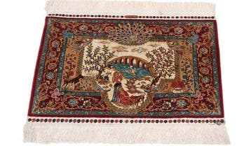 Pictorial Silk Hereke Signed Ozipek Carpet with 13/13, Nieuw