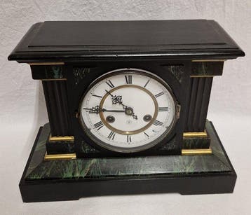 Pendule de cheminée - - Ardoise - 1880-1890, Antiquités & Art