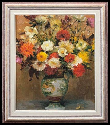 École Française (XX) - Vase à Fleurs (Dans lesprit de