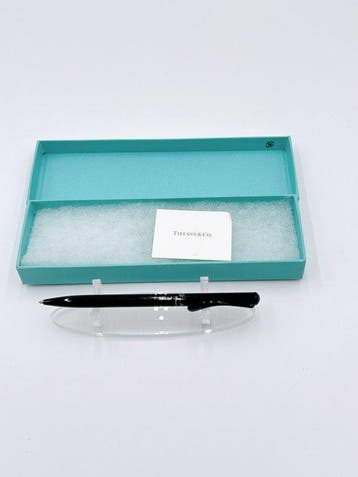 Tiffany & Co. Black Ballpoint Pen with Original Box –, Nieuw