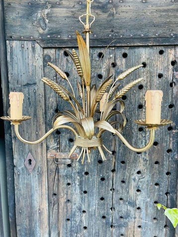 Lustre - Laiton, Métal - Lustre épi de blé, Antiquités & Art