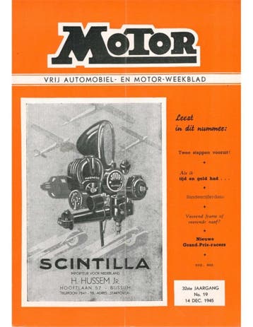 1945 MOTOR MAGAZINE 19 NEDERLANDS, Nieuw