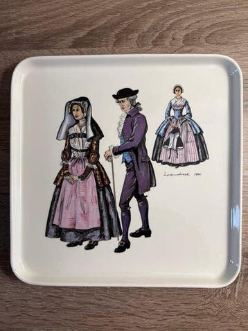 Villeroy & Boch - Snack set with the images of old Dutch