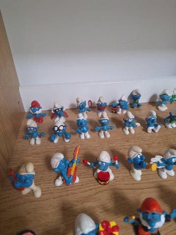 Schleich, Peyo, Bully - Jouet Smurfen 50 stuks, Antiek en Kunst