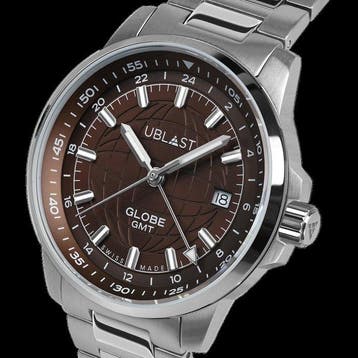 Ublast - Globe GMT - Swiss Made - REF.UBGLO40CHO - Ltd, Nieuw
