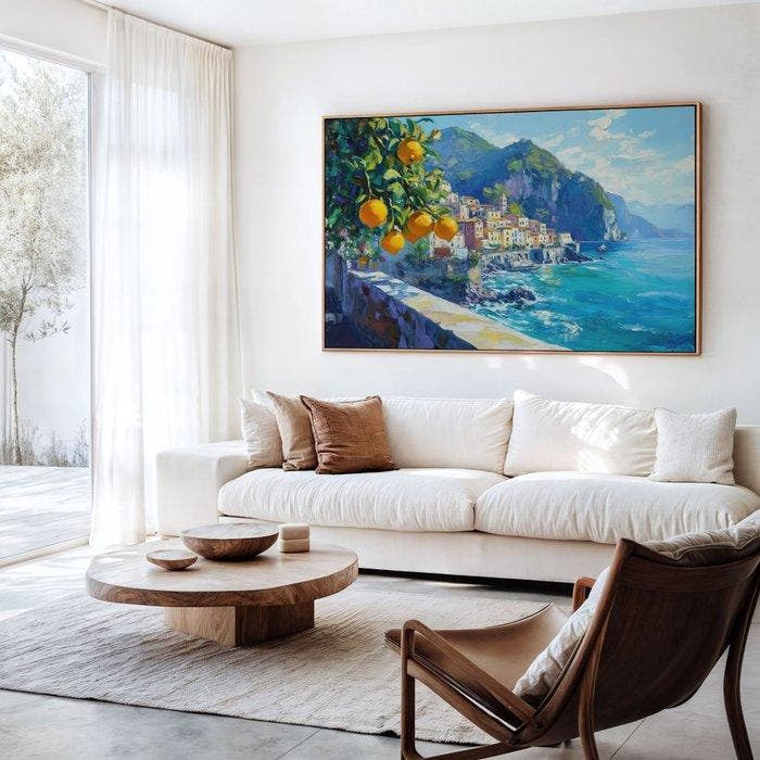 Iconica - Mediterranean Summer - Unique 1/1 XXL (100x150 cm), Antiquités & Art, Art | Objets design