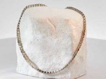 Zonder minimumprijs - Armband - 14 karaat Witgoud - 1.76ct.