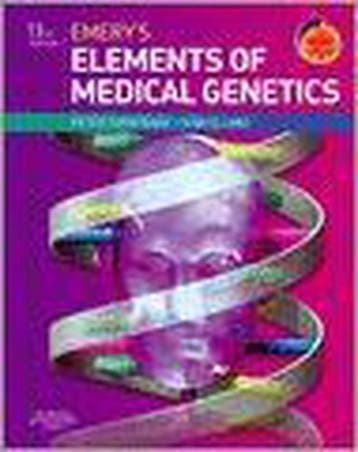 Emerys Elements of Medical Genetics 9780702029172, Verzenden, Peter Turnpenny
