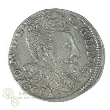 Polen. 3 Gross Sigismund III Vasa (1587-1632) Wilno (Zonder